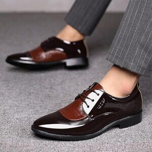 Men's Dress Shoes Business Formal Wingtip Casual Oxford Shoes